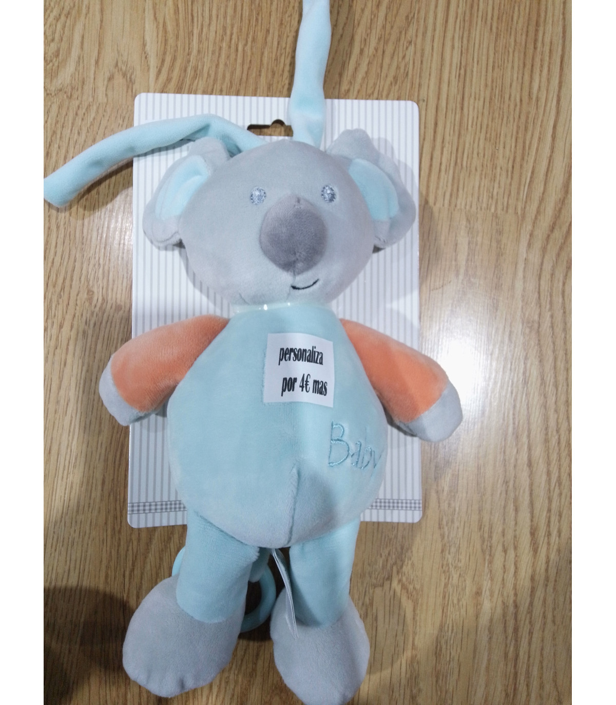 PELUCHE DE KOALA DE 25 CM PERSONALIZADO POR 4 € MAS