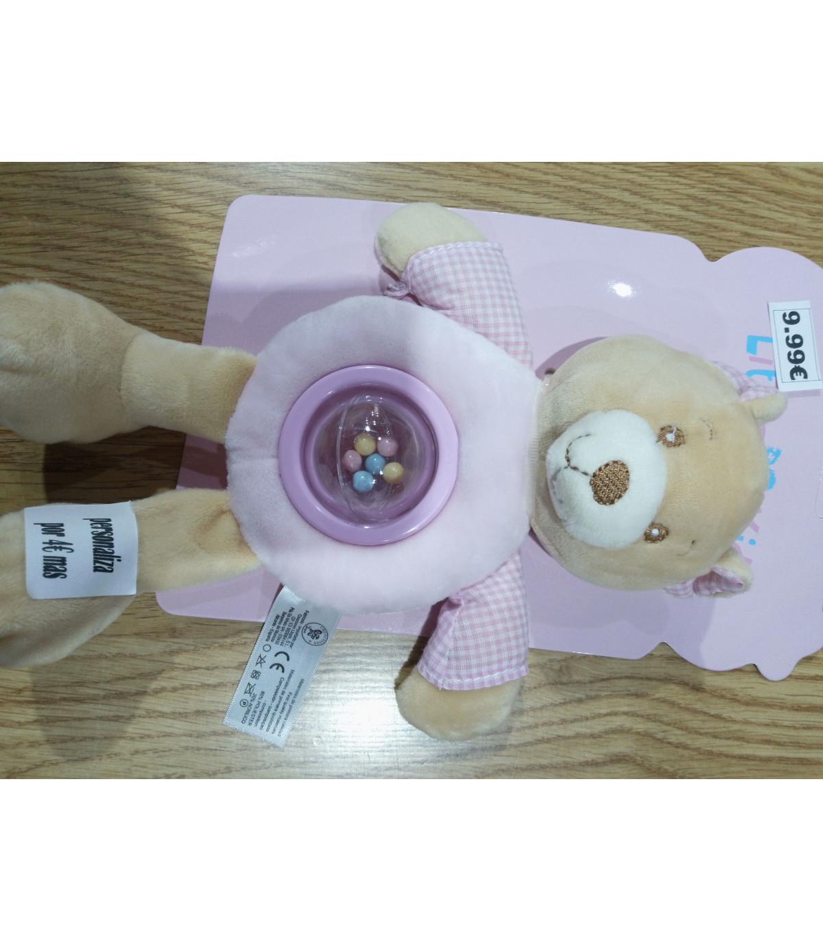 PELUCHE DE OSO DE 22 CM PERSONALIZABLE CON 4€ MÁS