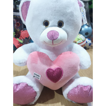 PELUCHE DE OSO DE 45 CM PERSONALIZABLE CON 4€ MAS