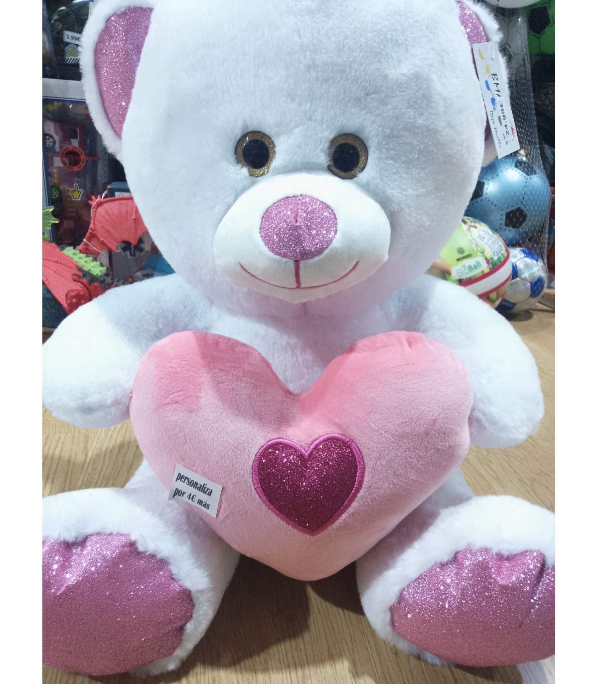 PELUCHE DE OSO DE 45 CM PERSONALIZABLE CON 4€ MAS
