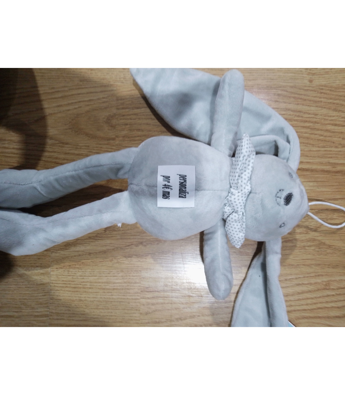 PELUCHE DE CONEJO PERSONALIZABLE POR 4€ MAS