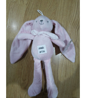 PELUCHE DE CONEJO COLOR ROSA DE 30 CM PERSONALIZABLE CON 4€ MAS