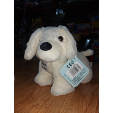 Peluche de perrito de color blanco