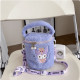 Bolso bandolera kawaii para maquillaje de Lotso, Melody, Kuromi y Cinnamoroll