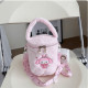 Bolso bandolera kawaii para maquillaje de Lotso, Melody, Kuromi y Cinnamoroll