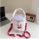 Bolso bandolera kawaii para maquillaje de Lotso, Melody, Kuromi y Cinnamoroll