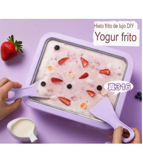 Placa para hacer helados fritos