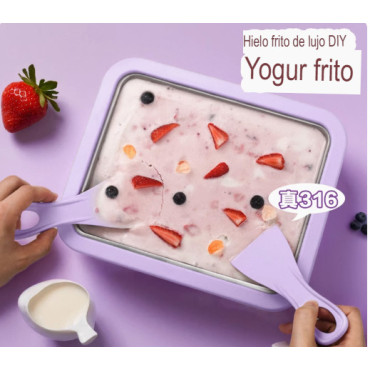 Placa para hacer helados fritos