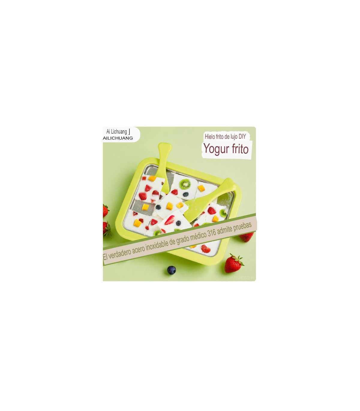 Placa para hacer helados fritos