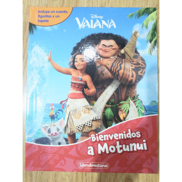 CUENTO FIGURAS Y TAPETE DE VAIANA BIENVENIDOS A MOTUINI