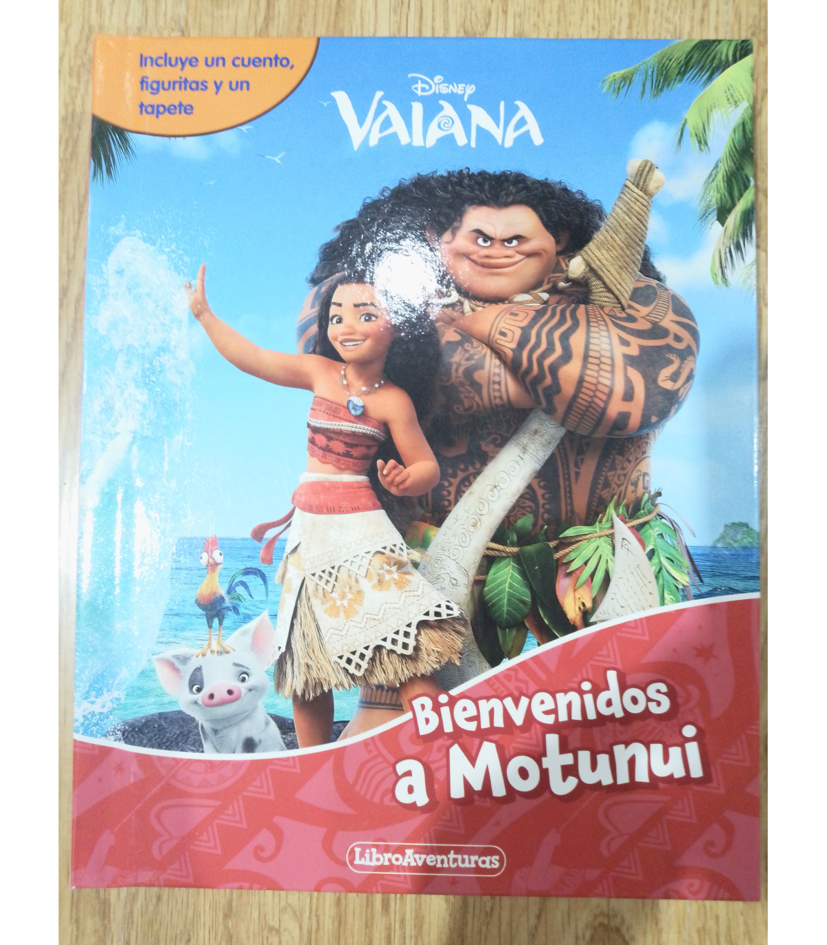 CUENTO FIGURAS Y TAPETE DE VAIANA BIENVENIDOS A MOTUINI