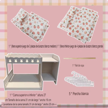 ¡Dulces sueños para tus muñecas! Literas para Cotton Dolls.