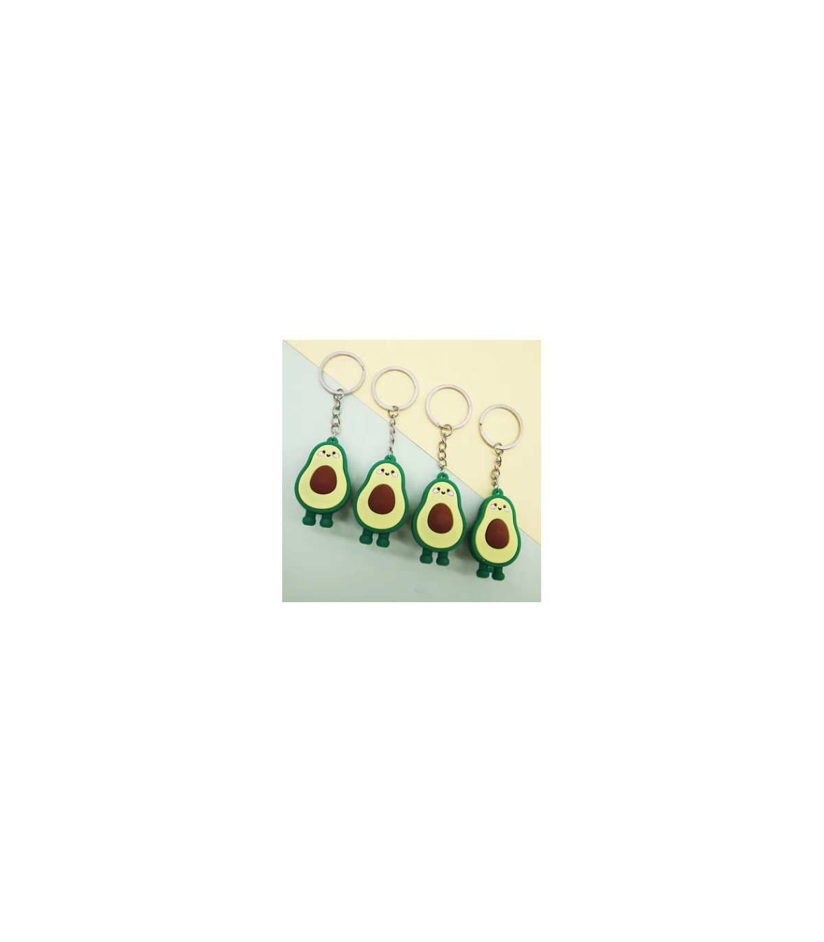 Llavero de aguacate con cadena de metal - ¡El regalo perfecto para los amantes del aguacate!