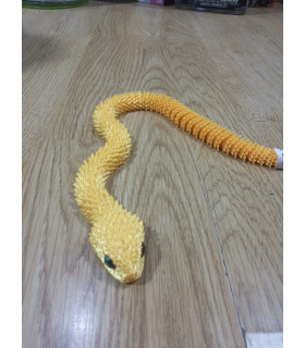 SERPIENTE COLOR AMARILLO IMPRESIÓN 3D