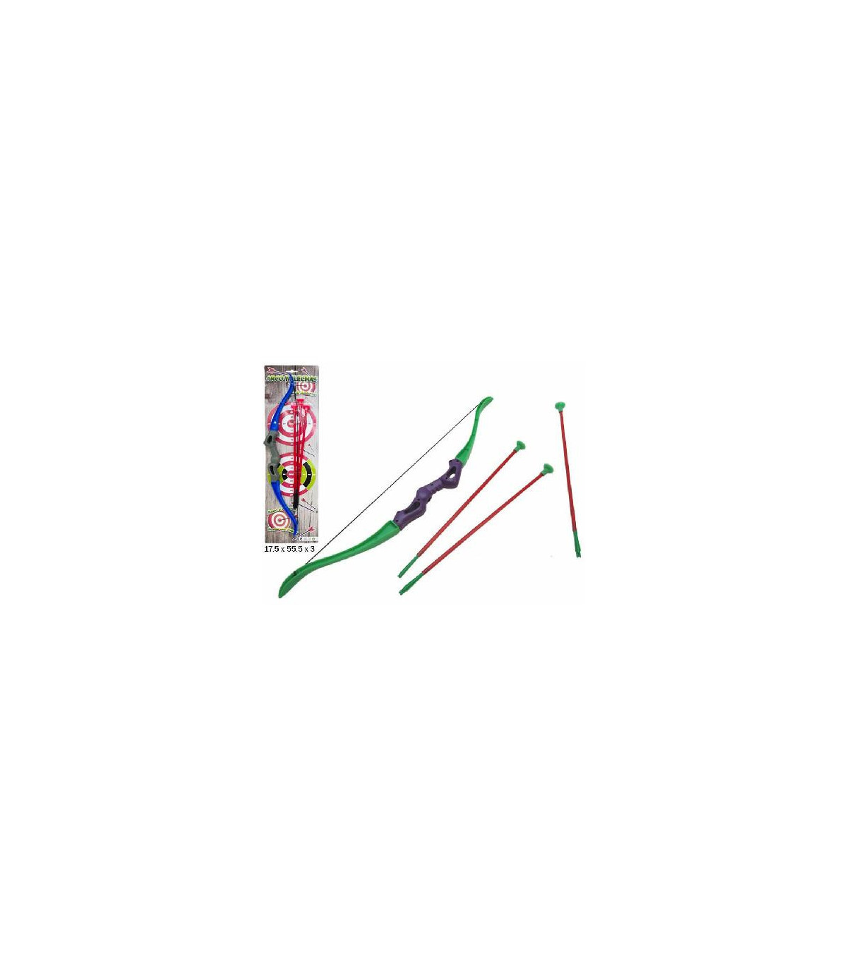 arco con flechas de juguete