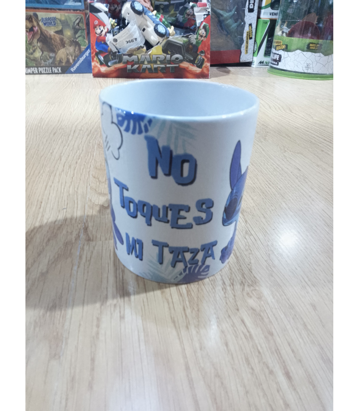 TAZA DE LILO Y STITCH NO TOQUES MI TAZA