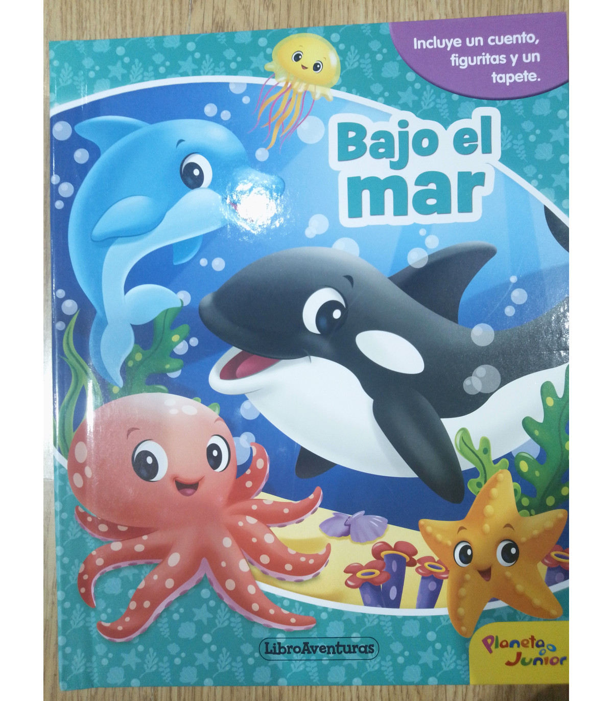CUENTO CON FIGURAS Y TAPETE DE BAJO DEL MAR