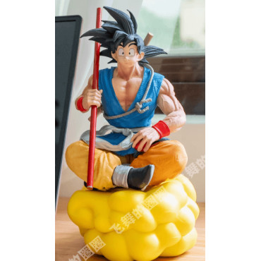 MUÑECO DBZ GOKU SENTADO EN LA NUBE - FIGURA 18 CM