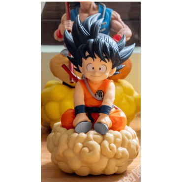 MUÑECO DBZ GOKU SENTADO EN LA NUBE - FIGURA 18 CM