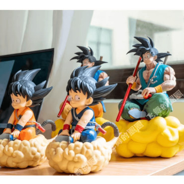 MUÑECO DBZ GOKU SENTADO EN LA NUBE - FIGURA 18 CM
