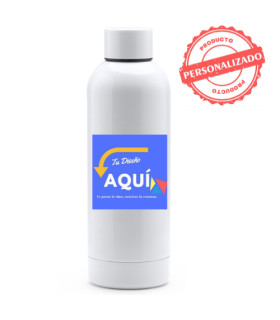 Bidón 550ml Mantiene Frío/Caliente Acero Inox 304 Aislamiento Cobre