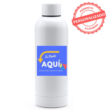 Bidón 550ml Mantiene Frío/Caliente Acero Inox 304 Aislamiento Cobre