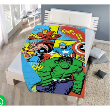Colcha Avengers Verano Cama 90cm Boutic 180x260cm