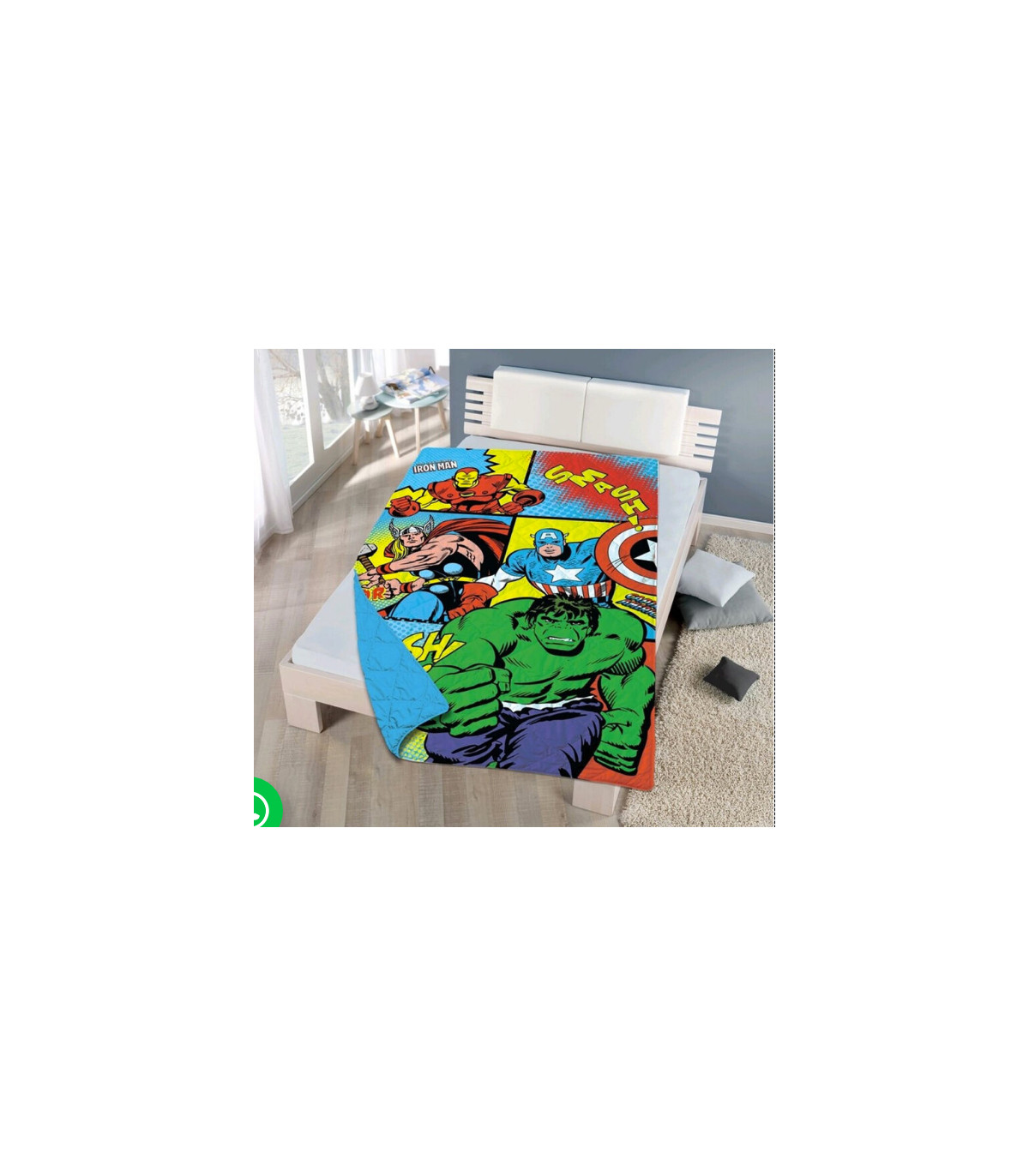 Colcha Avengers Verano Cama 90cm Boutic 180x260cm