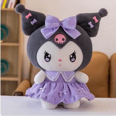 Peluches Sanrio 20cm: Kuromi y Melody Adorables
