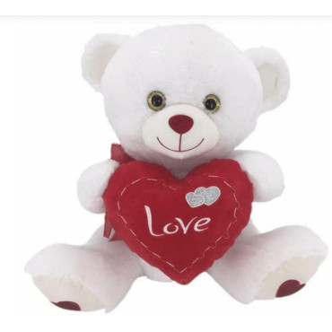 Peluche Oso Corazón Pespuntes 32 cm: El Regalo Perfecto de Ternura
