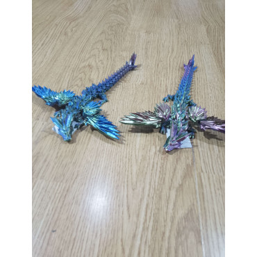 FIGURAS DE DRAGONES CON ALAS DESPLEGABLES
