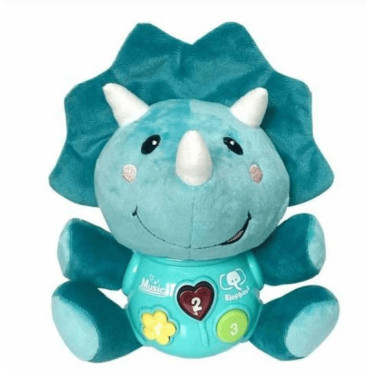 🦖 Triceratops Musical de Peluche: ¡Música y Abrázar Aventuras Jurásicas!