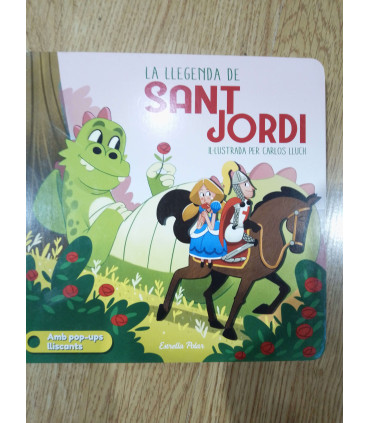LLIBRE LA LLEGENDA DE SANT JORDI EN CATALÀ AMB POP UPS LLISCANTS