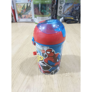 Botella Infantil con Pajita Spiderman 450 ml | Albithinia