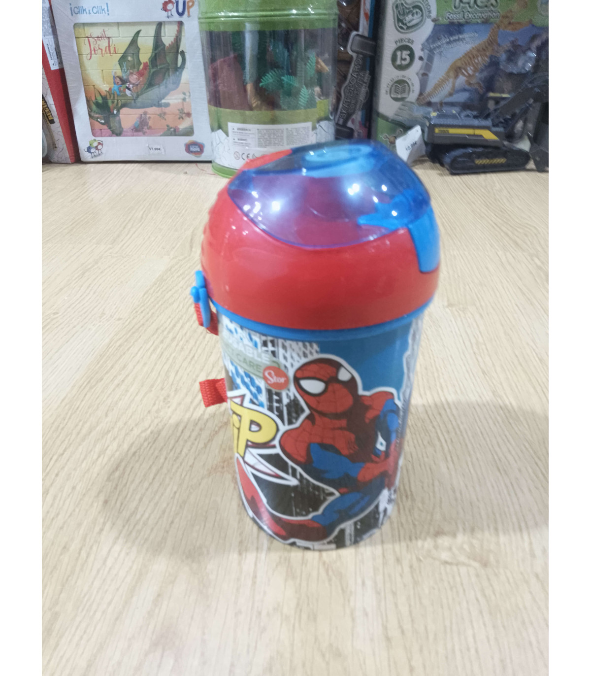 Botella Infantil con Pajita Spiderman 450 ml | Albithinia
