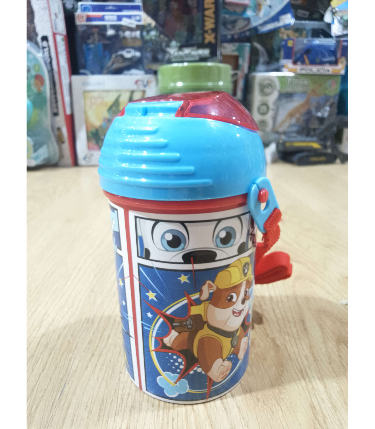 Botella con Pajita Patrulla Canina 450 ml | Diseño Oficial Paw Patrol – Albithinia