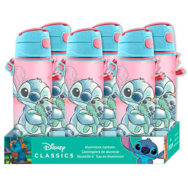 Cantimplora Aluminio Con Asa 600ml Stitch