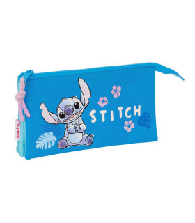 Estuche Triple Safta Stitch Hawaii | Estuche Escolar Disney | Albithinia