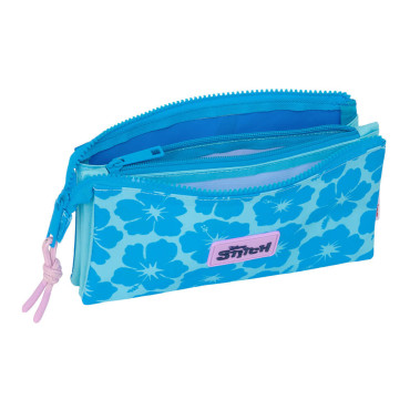 Estuche Triple Safta Stitch Hawaii | Estuche Escolar Disney | Albithinia