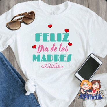 Regalo Día de la Madre Personalizado: Camiseta Recta Entallada Única