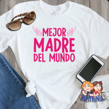 Regalo Día de la Madre Personalizado: Camiseta Recta Entallada Única