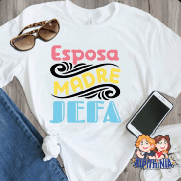 Regalo Día de la Madre Personalizado: Camiseta Recta Entallada Única