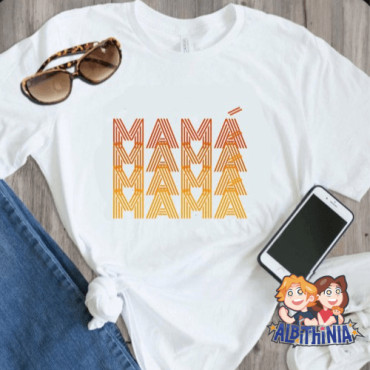 Regalo Día de la Madre Personalizado: Camiseta Recta Entallada Única