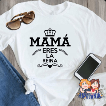 Regalo Día de la Madre Personalizado: Camiseta Recta Entallada Única
