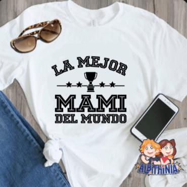 Regalo Día de la Madre Personalizado: Camiseta Recta Entallada Única