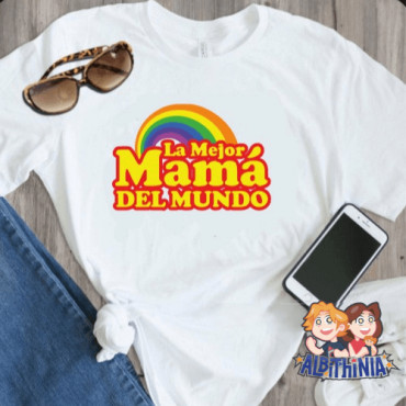 Regalo Día de la Madre Personalizado: Camiseta Recta Entallada Única