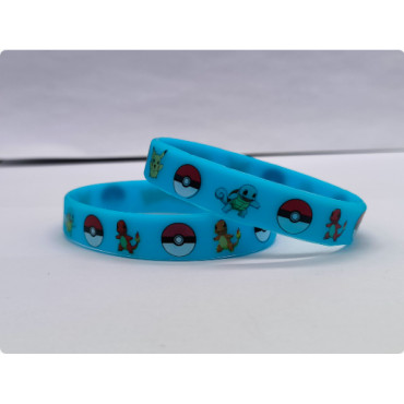 Set 12 Pulseras Silicona Pokémon Coleccionables Fans