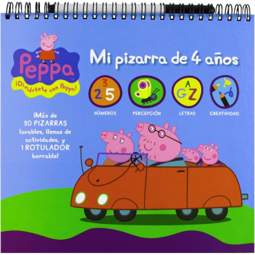 Pizarra Infantil Peppa Pig para Niños +4 Años: ¡Dibuja y Aprende!