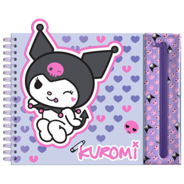 Libreta Kuromi para Pintar + Estuche de Colores | Albithinia