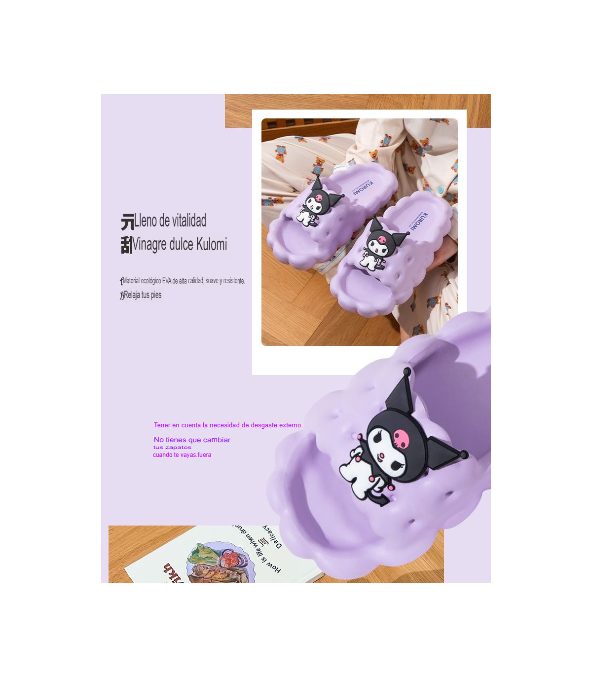 Zapatillas Kuromi Verano - Estilo Sanrio Fresco